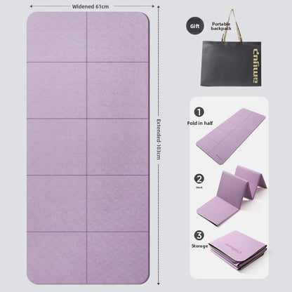 Portable anti-slip household foldable yoga mat