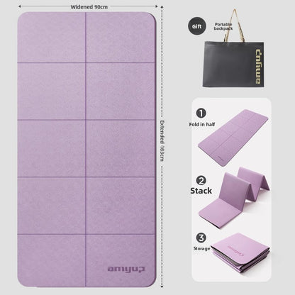 Portable anti-slip household foldable yoga mat