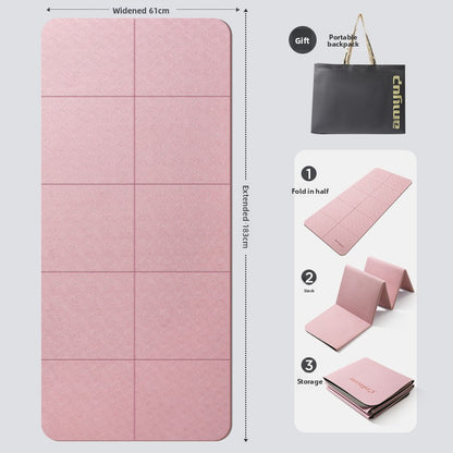 Portable anti-slip household foldable yoga mat
