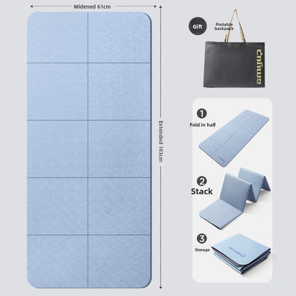 Portable anti-slip household foldable yoga mat