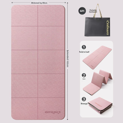 Portable anti-slip household foldable yoga mat