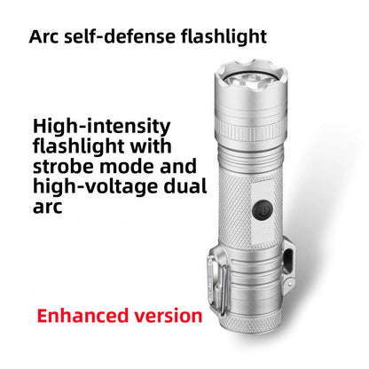 Portable Arc Self-Defense Flashlight