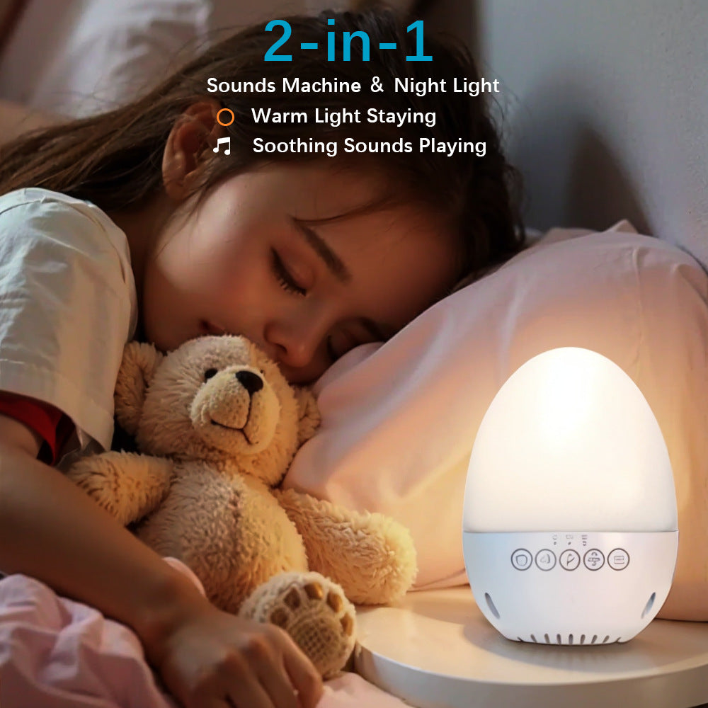 Portable Baby Sleep Sound Machine with Night Light