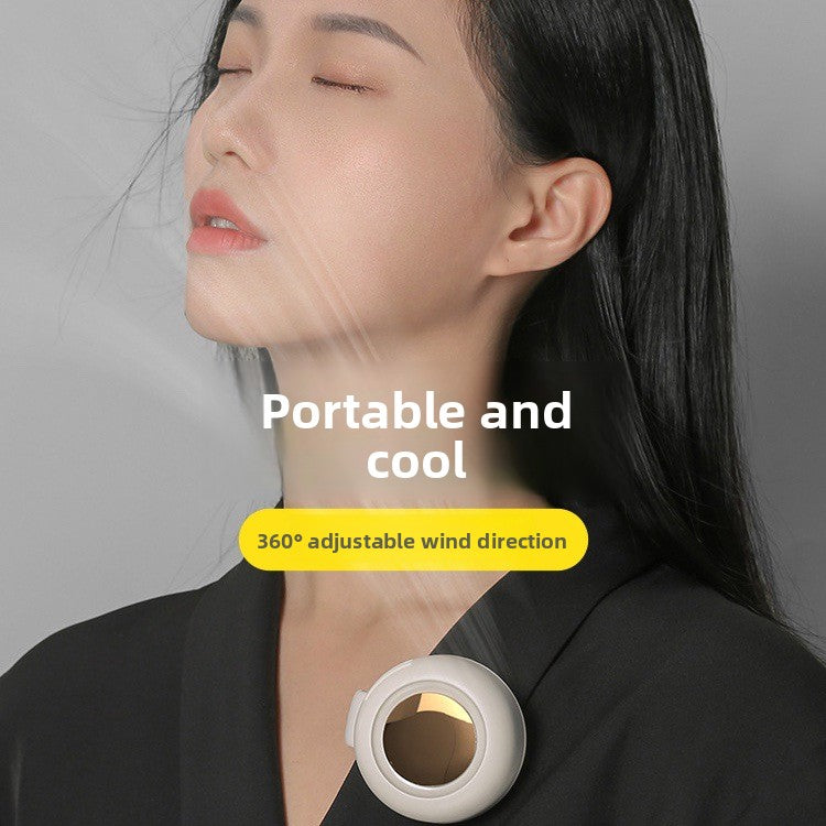 Portable Bladeless Wearable Fan with Adjustable Airflow