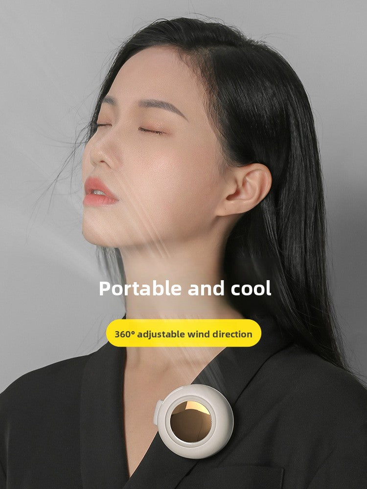 Portable Bladeless Wearable Fan with Adjustable Airflow