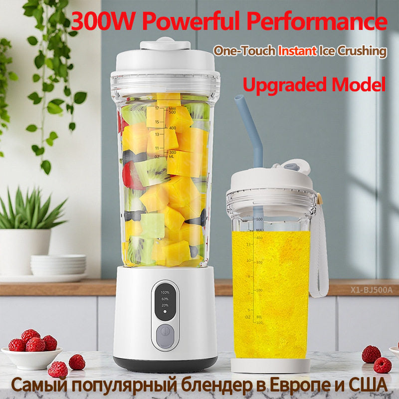 Portable Blender Juicer with Ice Crushing Function