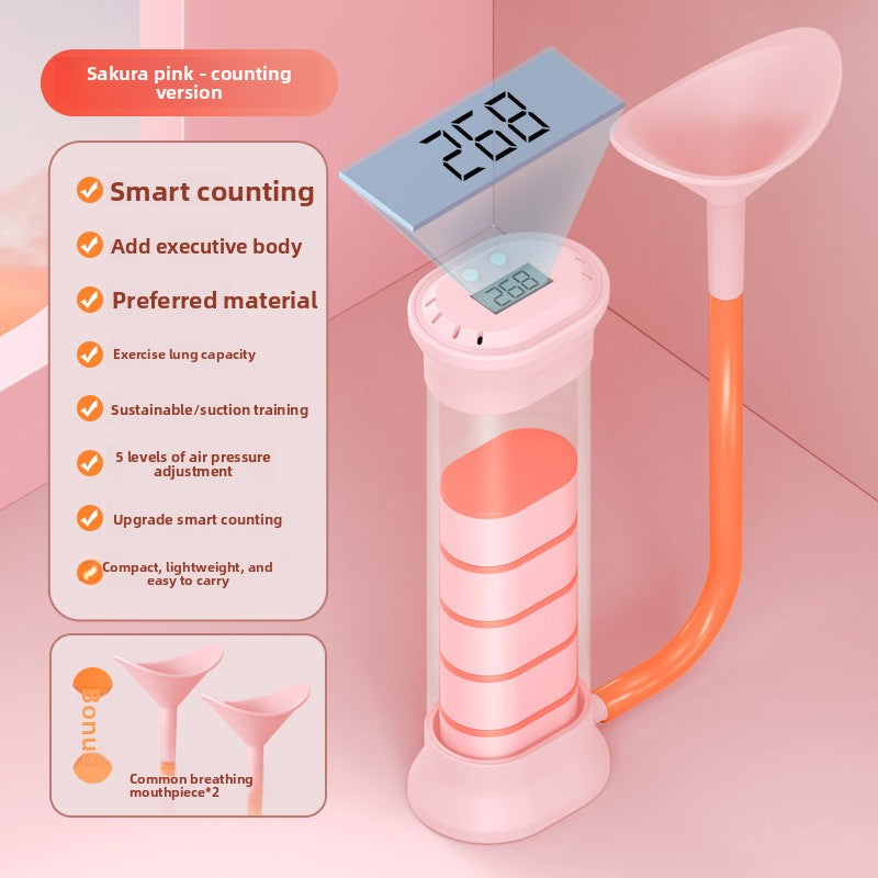 Portable Breathing Dumbbell Trainer for Lung Capacity