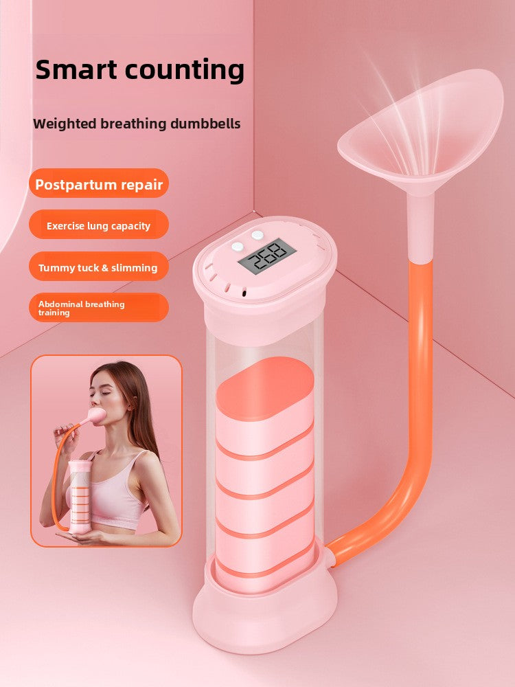 Portable Breathing Dumbbell Trainer for Lung Capacity
