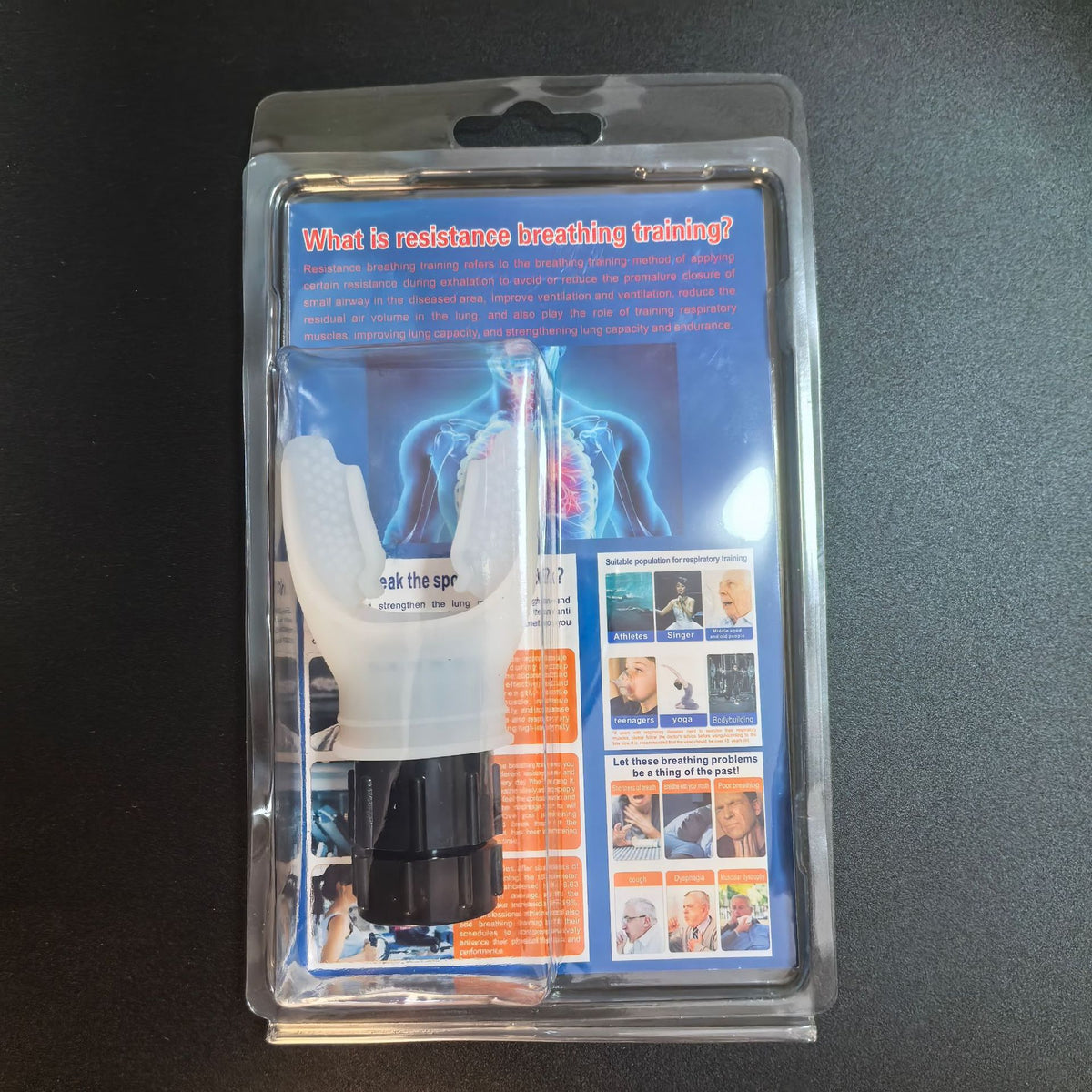 Portable breathing trainer