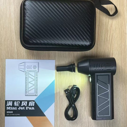 Portable Brushless Handheld Blower Fan with LED Light