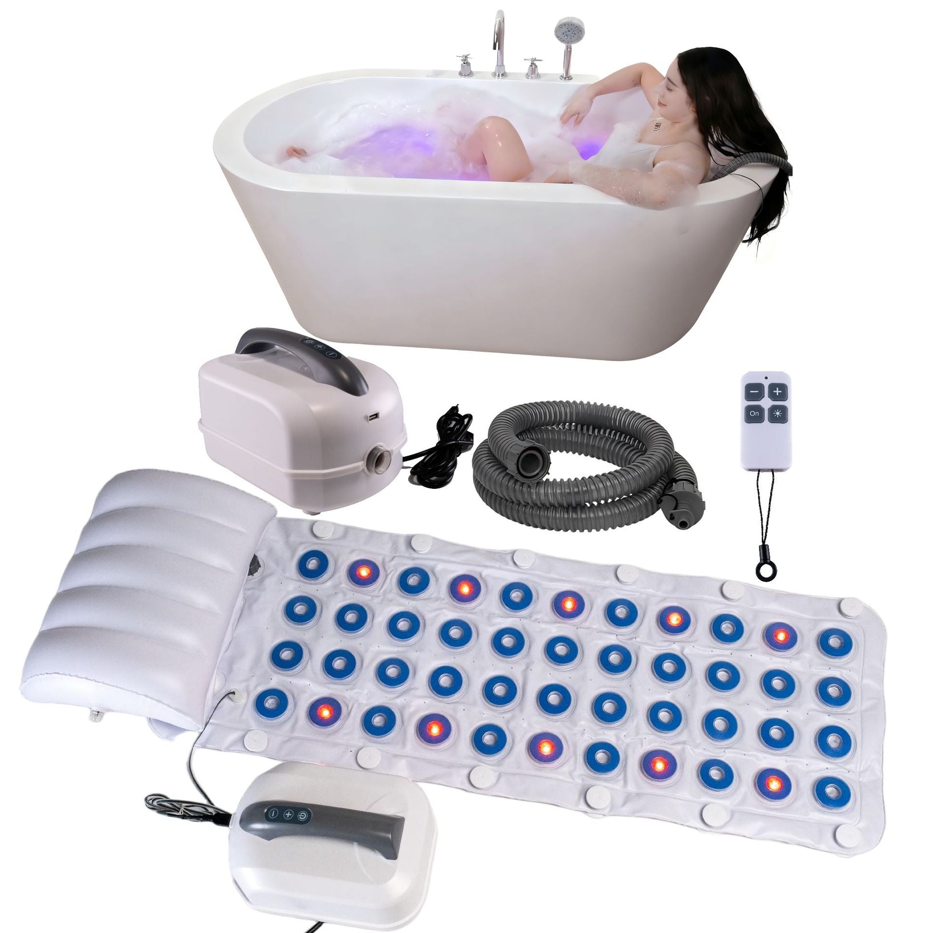 Portable Bubble Bath Machine with Remote Control