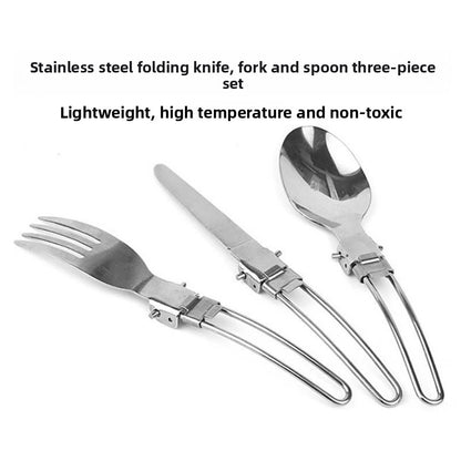 Portable Camping Pot Set with Stove