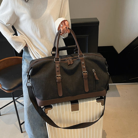 Portable Canvas Travel Bag with Large Capacity