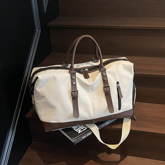 Portable Canvas Travel Bag with Large Capacity