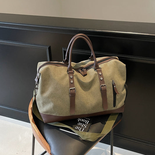Portable Canvas Travel Bag with Large Capacity