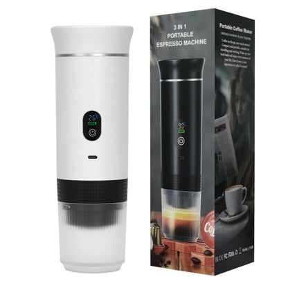 Portable capsule coffee machine
