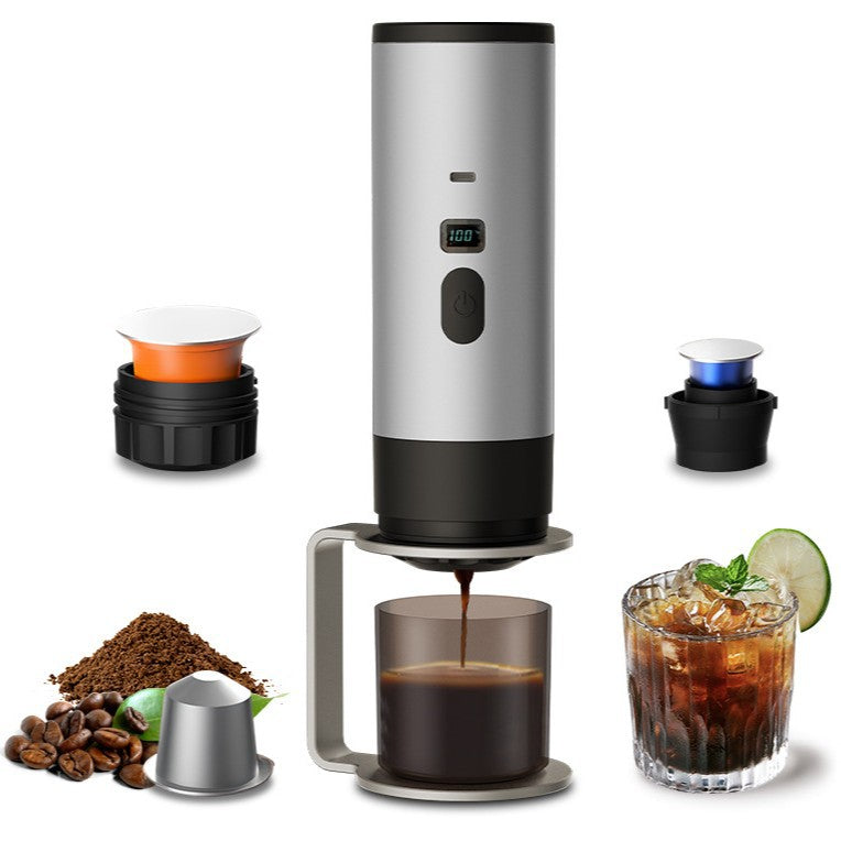 Portable Capsule Coffee Machine Wireless Automatic Heating