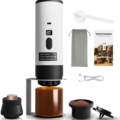 Portable Capsule Coffee Machine Wireless Automatic Heating