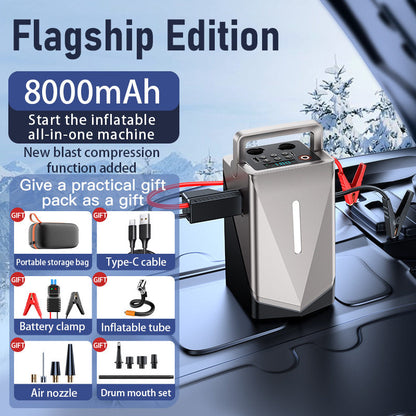 Portable car air pump
