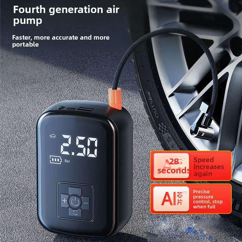 Portable Car Air Pump with Digital Display