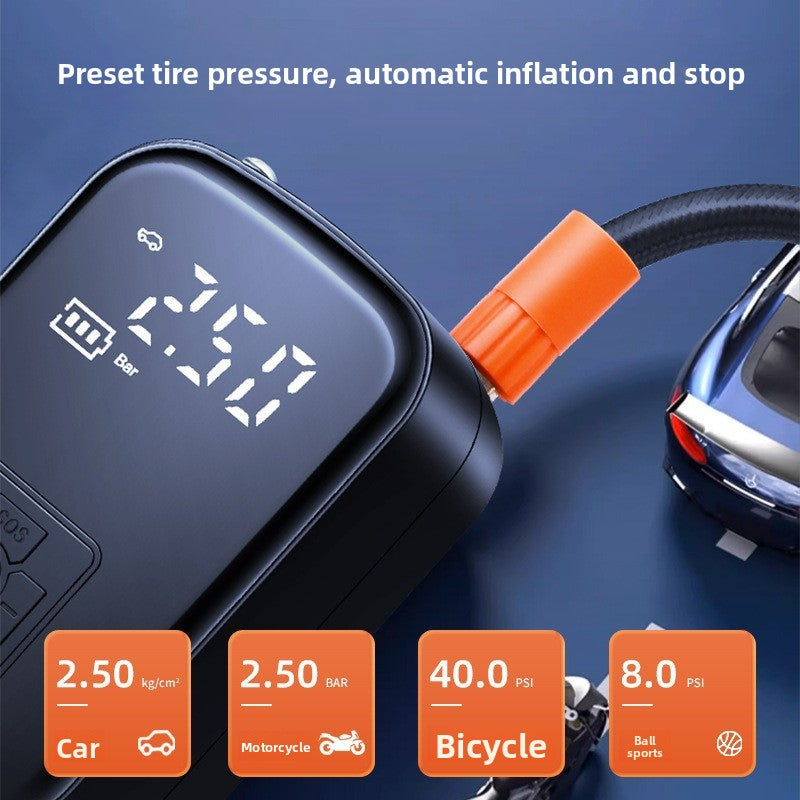 Portable Car Air Pump with Digital Display