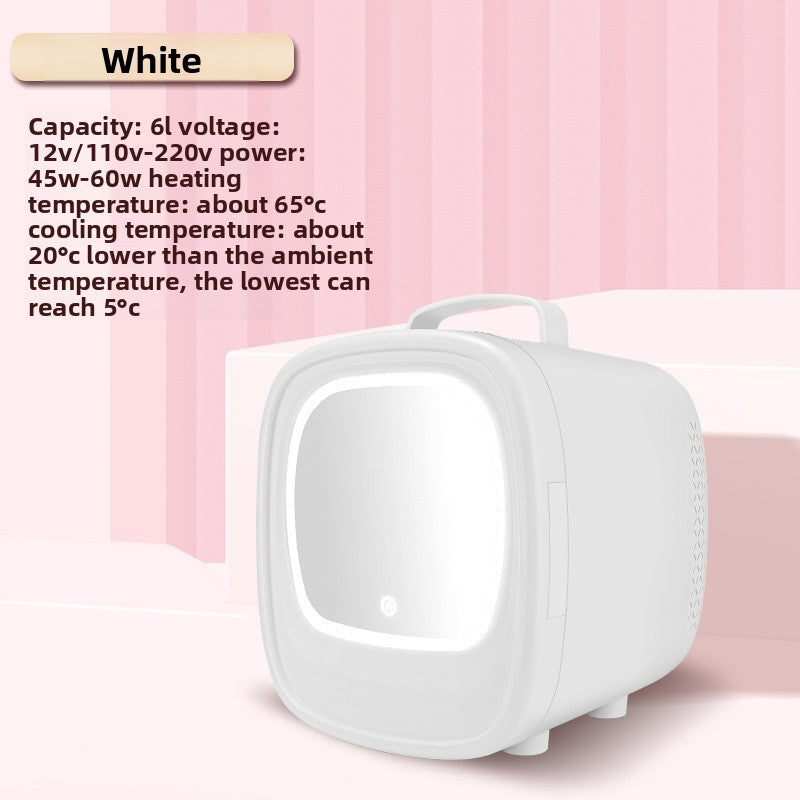 Portable Car Beauty Refrigerator with LED Mirror