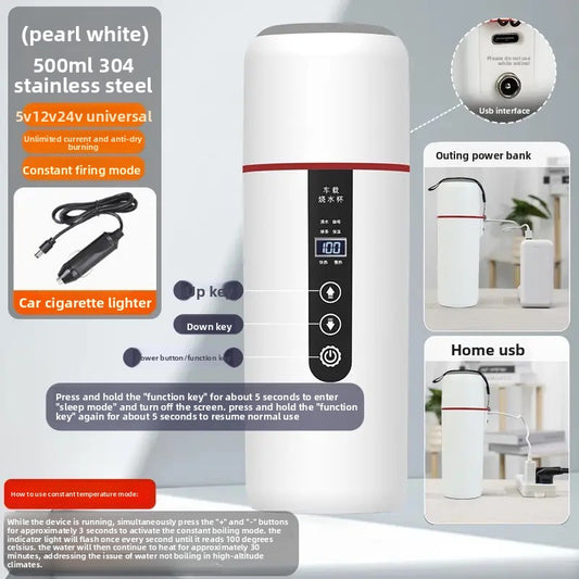 Portable Car Electric Water Kettle