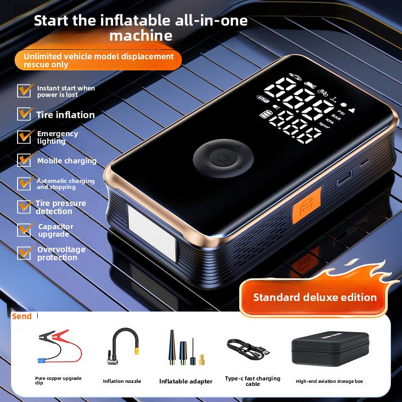 Portable Car Jump Starter with Air Compressor