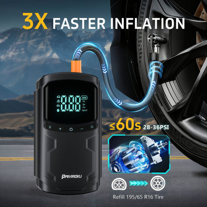 Portable Car Jump Starter with Air Compressor