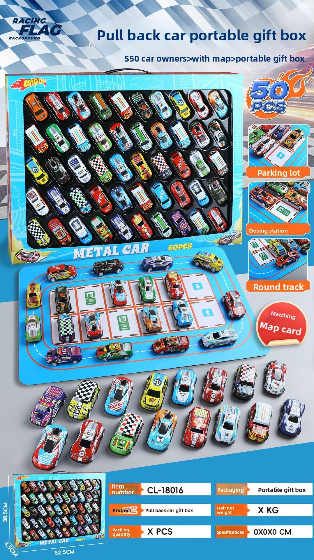 Portable car model gift box