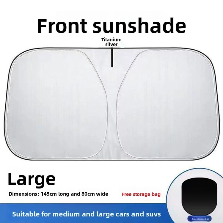 Portable Car Sunshade for Front Windshield with Heat Insulation
