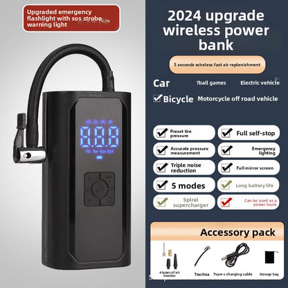 Portable Car Tire Inflator Pump with Digital Display