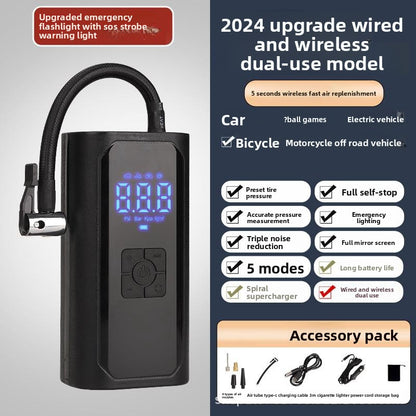 Portable Car Tire Inflator Pump with Digital Display