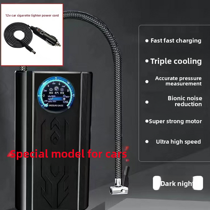 Portable Car Tire Inflator Pump with Digital Display