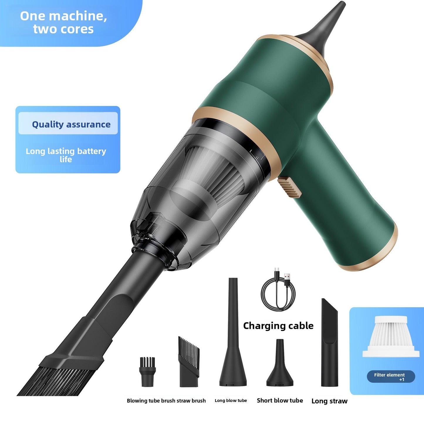 Portable car vacuum cleaner