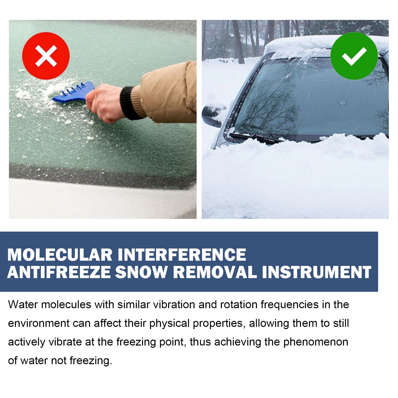 Portable Car Window Deicer Tool