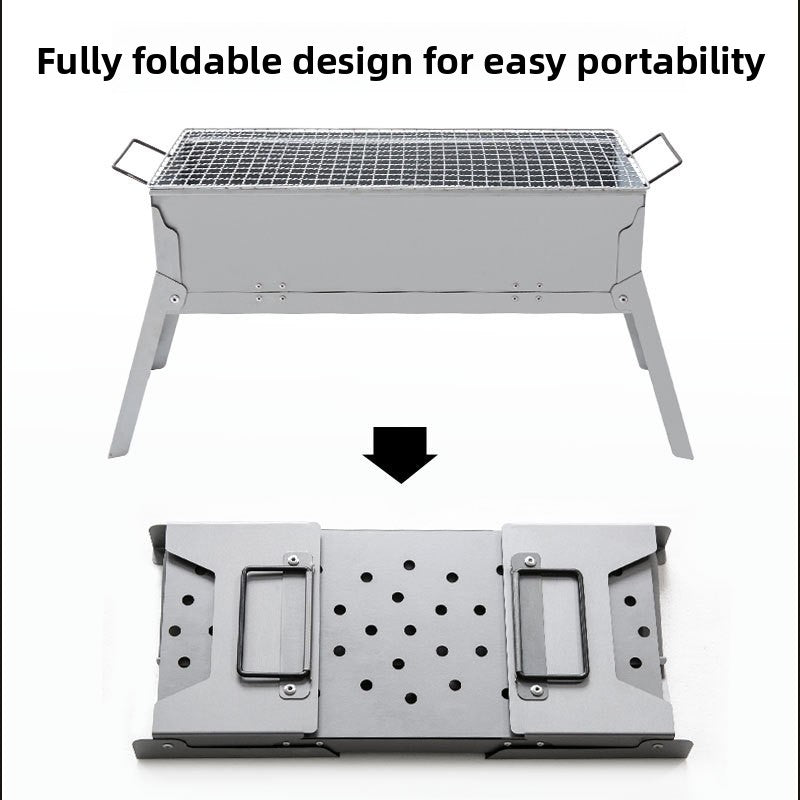 Portable Charcoal Barbecue Grill Stove for Outdoor Cooking