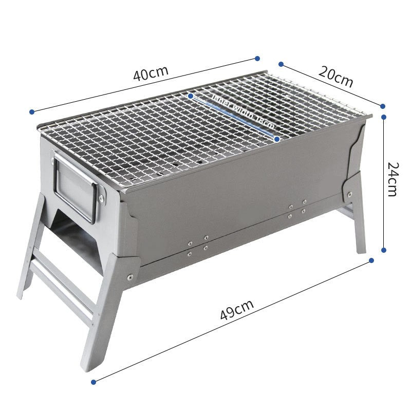 Portable Charcoal Barbecue Grill Stove for Outdoor Cooking