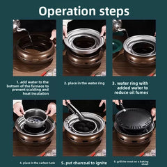 Large Black Grill Set