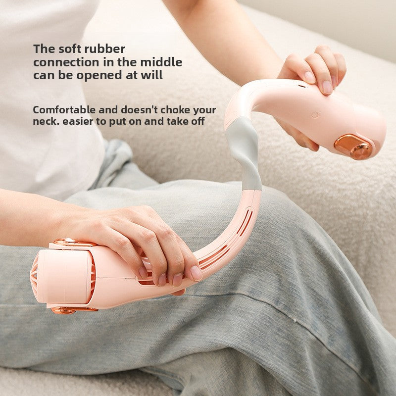 Portable charging neck fan