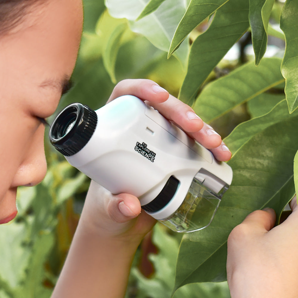 Portable Children Microscope Science Kit