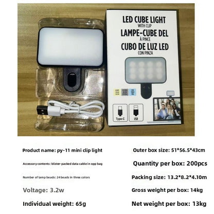 Portable Clip-On LED Fill Light with Adjustable Gooseneck
