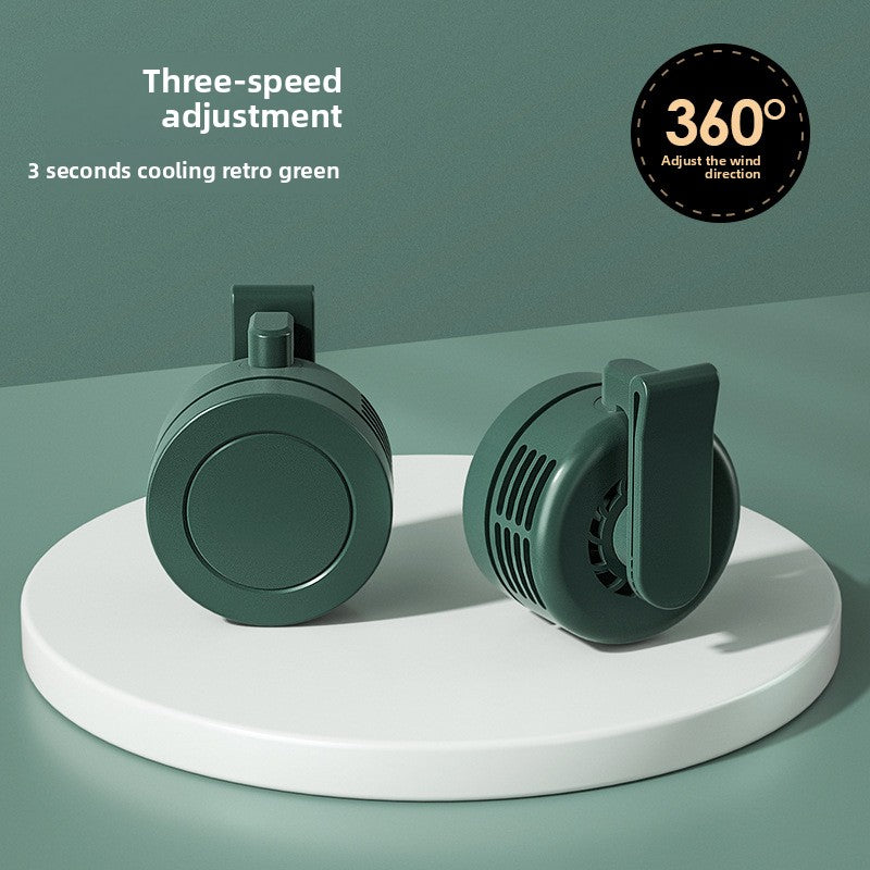 Portable Clip-On USB Mini Fan with Adjustable Speeds