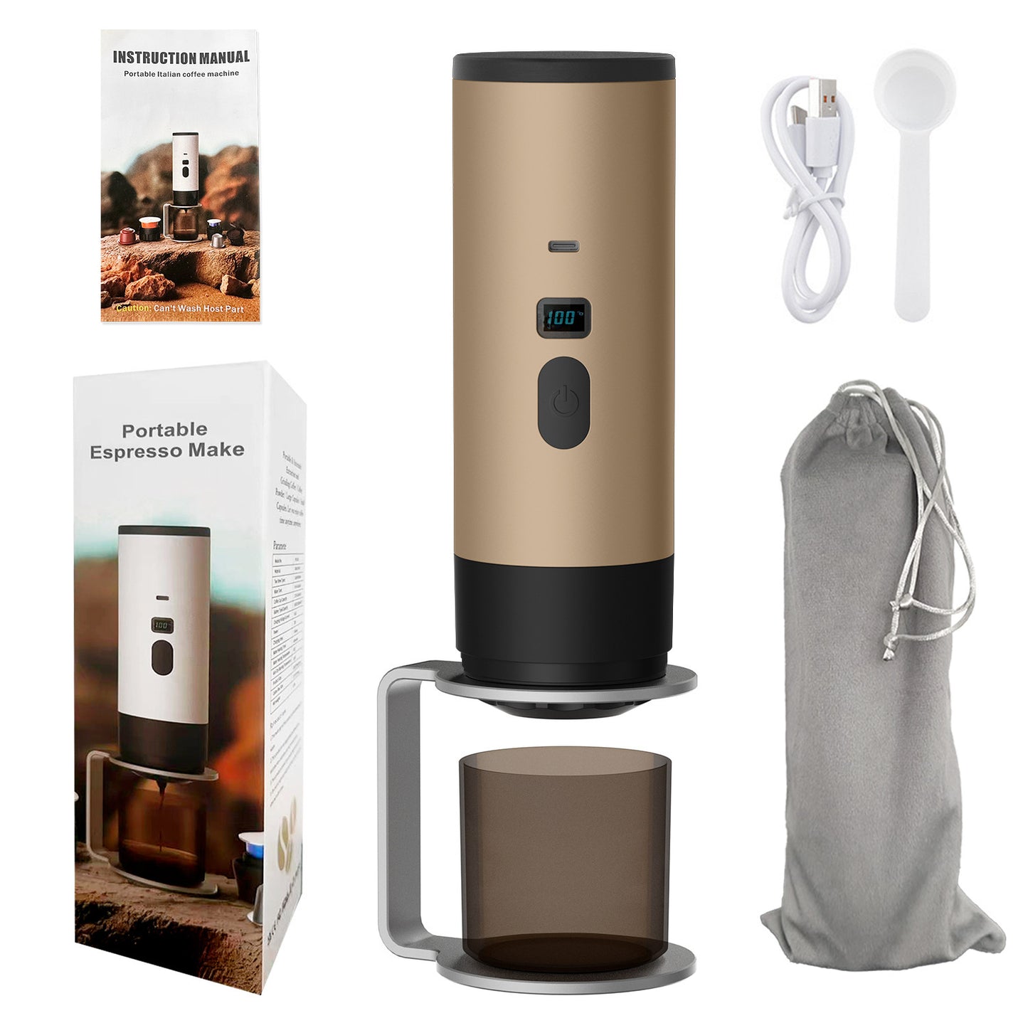 Portable coffee machine