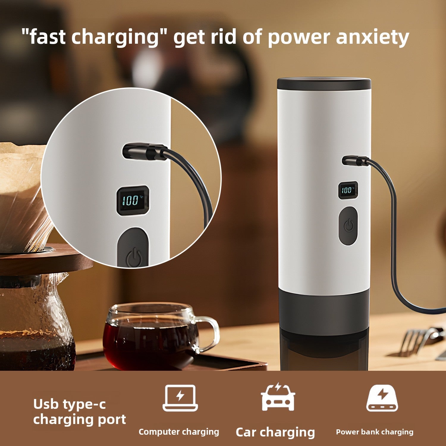 Portable coffee machine