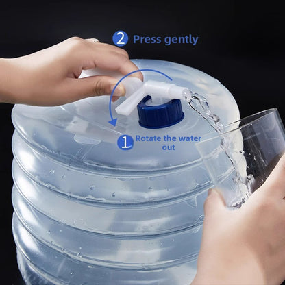 Portable Collapsible Water Container with Faucet
