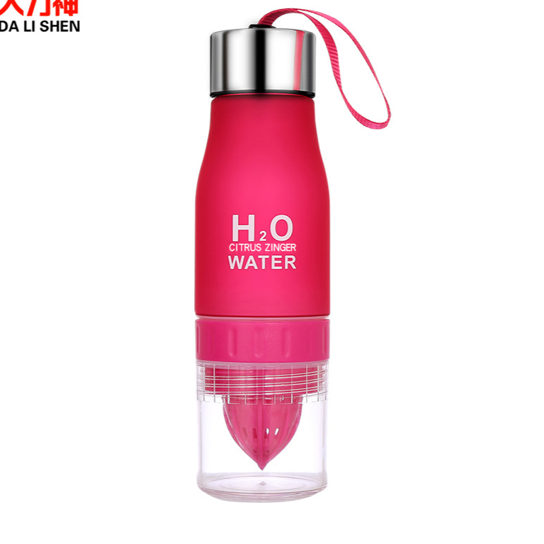 Portable Colorful Frosted Plastic Cup for Fruit and Herbal Tea