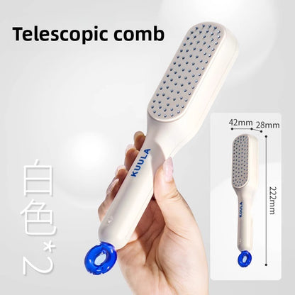 Portable comb with a fluffy bristle design