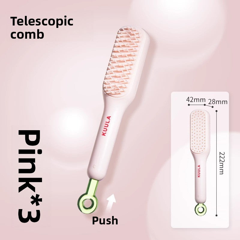 Portable comb with a fluffy bristle design