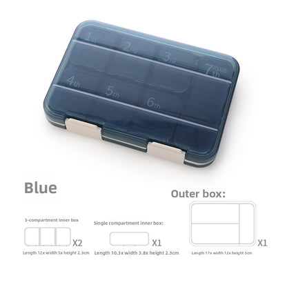 Portable Compartment Medicine Storage Box